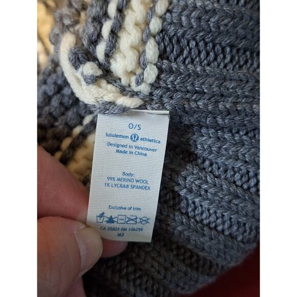 Lululemon Keepin' It Cozy Toque Beanie Women's OSFM Grey Merino Wool Outdoor - Picture 8 of 10